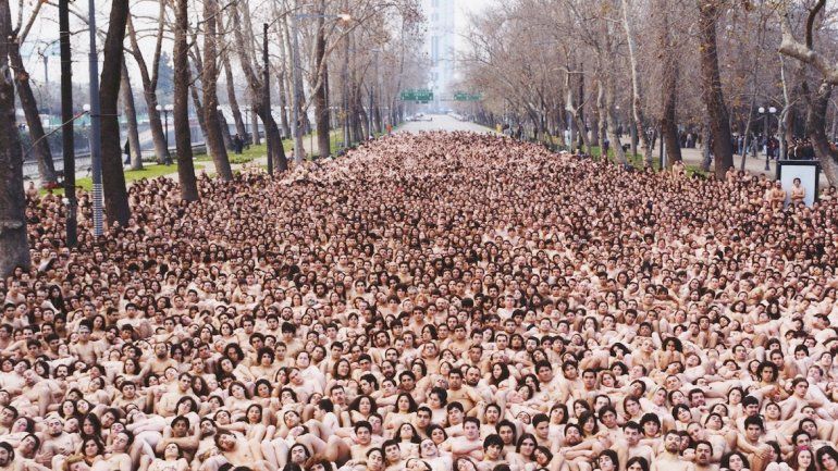 Una de las producciones de Spencer Tunick.