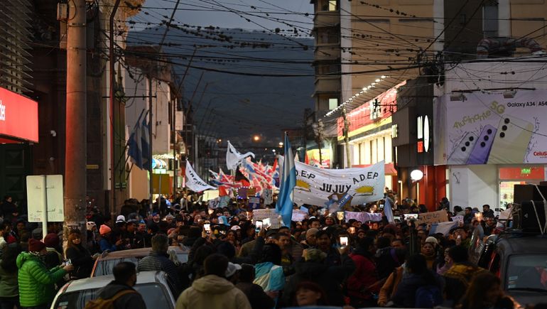 Marcha de antorchas en Jujuy