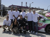 AXION energy Sport Team, Nicolás Gatto gerente de Marketing Castrol, Cecilia Panetta gerente ejecutiva de Marketing AXION energy y Diego Mouriño, director operaciones DWS Refinería AXION.