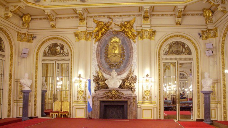 El Salón Blanco de la Casa Rosada