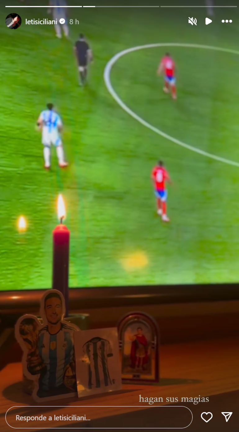 El posteo de Leticia Siciliani. El posteo de Leticia Siciliani.