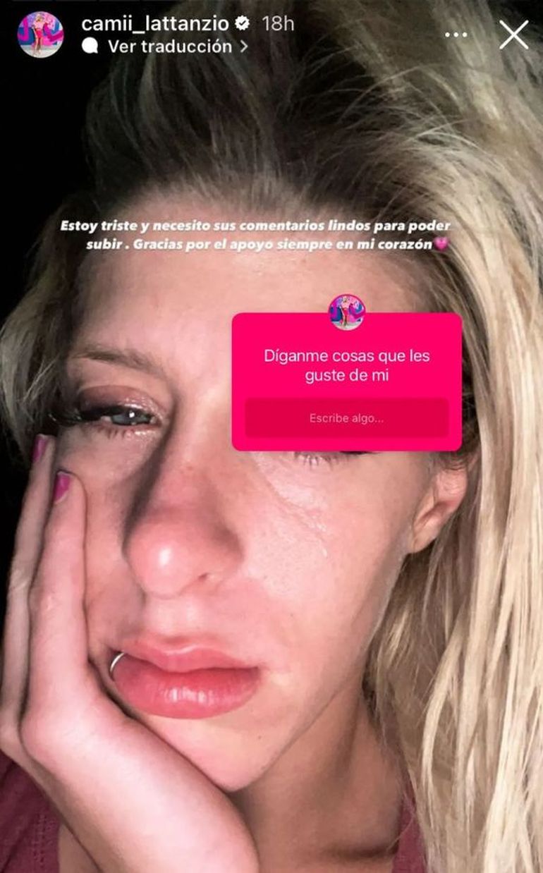 La última semana fue muy complicada para Camila de Gran Hermano.