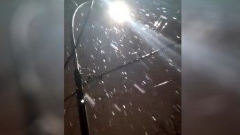 La nieve sorprendió en algunas zonas del Alto Valle
