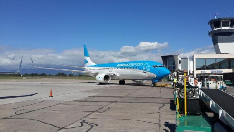 El vuelo de Aerolíneas Argentinas AR 1879 del miércoles a la noche se desvió a Comodoro Rivadavia (imagen de archivo).  