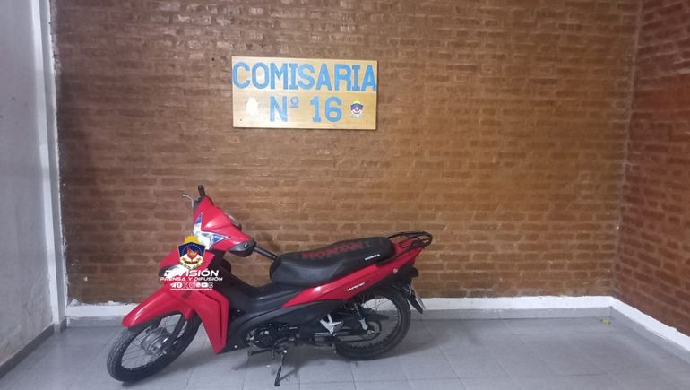 La moto fue robada días atrás en el barrio La Sirena.