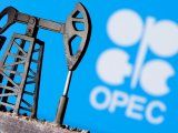 FOTO DE ARCHIVO: Una bomba de petróleo impresa en 3D se ve delante del logotipo de la OPEP en esta imagen de ilustración, el 14 de abril de 2020. REUTERS/Dado Ruvic