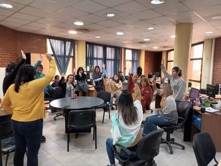 ATE está en asamblea permanente y podría hacer un paro en el sector de Salud Ocupacional del Consejo Provincial de Educación. ATE está en asamblea permanente y podría hacer un paro en el sector de Salud Ocupacional del Consejo Provincial de Educación.