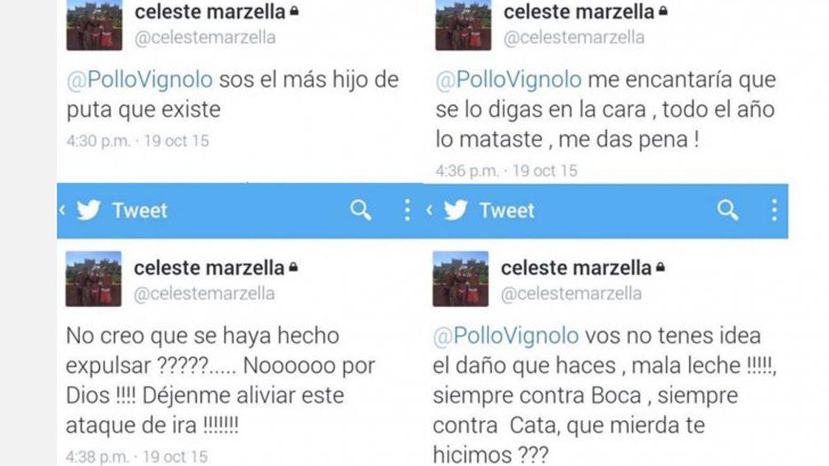 La mujer del Cata Díaz enfurecida contra el Pollo Vignolo