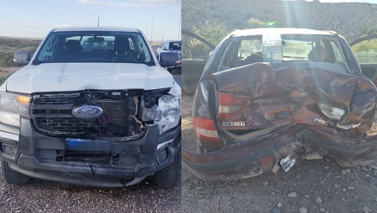 Ruta del Petróleo: dos heridos tras un violento choque en un cruce