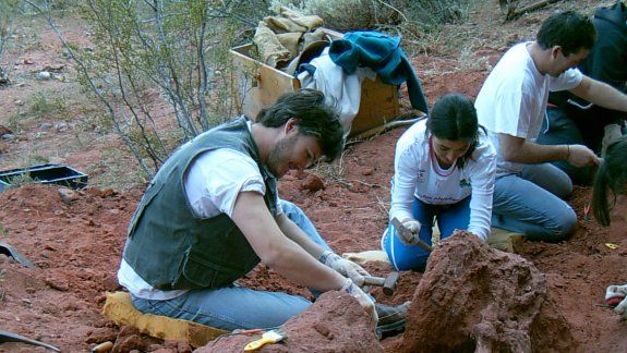Los científicos, durante el rescate. (Foto: Andrew McAfee)
