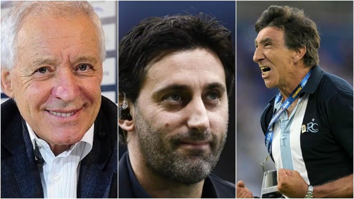 Víctor Blanco, Diego Milito y Gustavo Costas