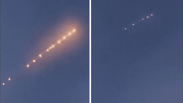 Guerra de OVNIS: filman extrañas luces en el cielo de China