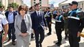 Patricia Bullrich y el gobernador de Chubut, Ignacio Torres, en Comodoro Rivadavia.