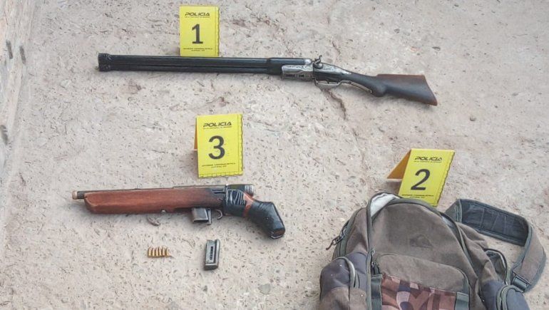 La Policía secuestró armas en un allanamiento realizado en una vivienda