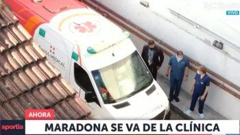 mira como abandono maradona la clinica mira como abandono maradona la clinica