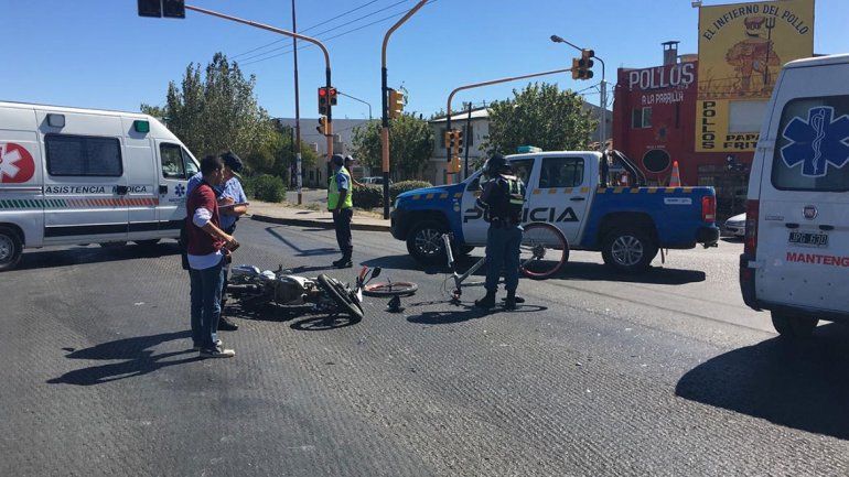 Tarde de terror: en media hora, se registraron 3 accidentes con motociclistas