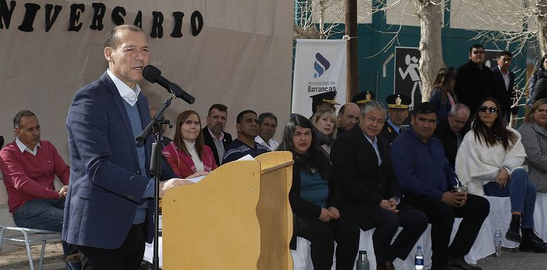 Omar Gutiérrez, al hablar en el acto. Omar Gutiérrez, al hablar en el acto.