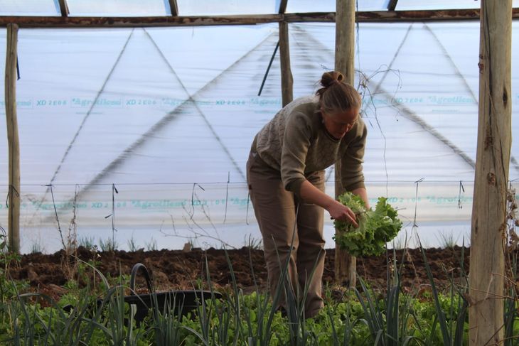 Mónica apostó por la producción agroecológica. Mónica apostó por la producción agroecológica. 