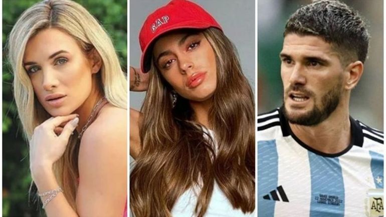 Tini Stoessel, Camila Homs y Rodrigo de Paul.