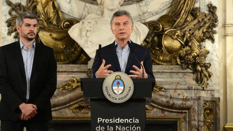 Macri se mostró relajado y contento