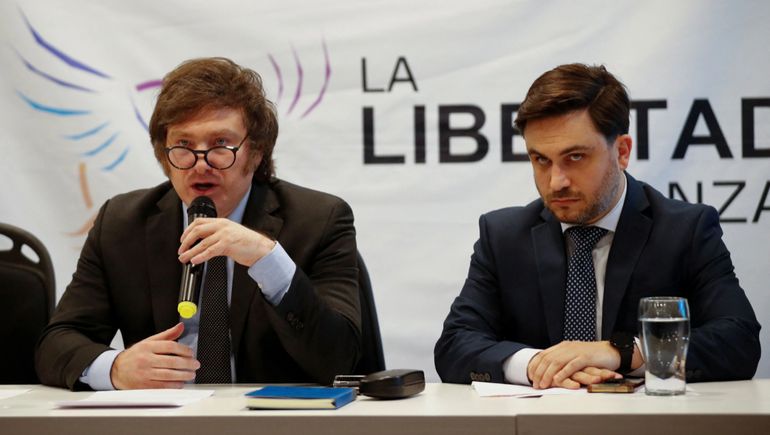 Javier Milei y Ramiro Marra