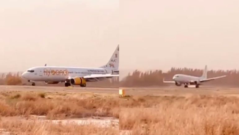 Así aterrizaron tres aviones con ráfagas a 100 km/h: uno debió abortar