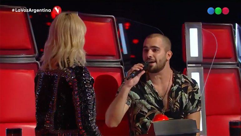 Un participante de La Voz Argentina le cantó a capella y conquistó a Lali