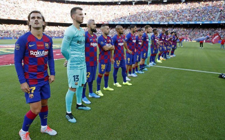 El equipo del Barcelona 2020 con Griezmann a la cabeza.