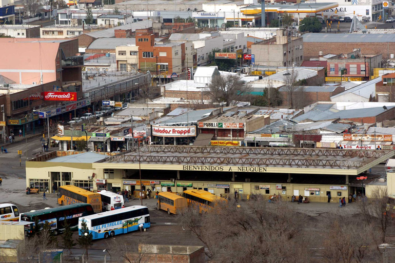 La vieja terminal neuquina ubicada en la zona del Bajo. La vieja terminal neuquina ubicada en la zona del Bajo.