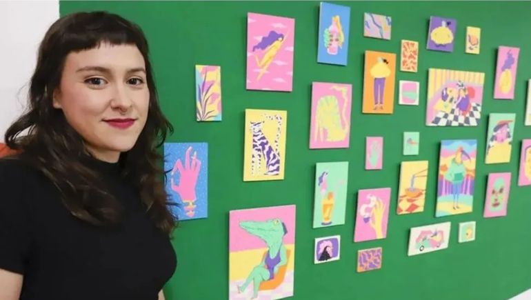 La artista neuquina María Meazza.