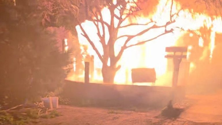 Incendio en una casa de Puerto Deseado