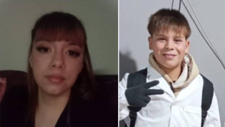 Alerta Nati por una adolescente de 16 años y un nene de 11 años.