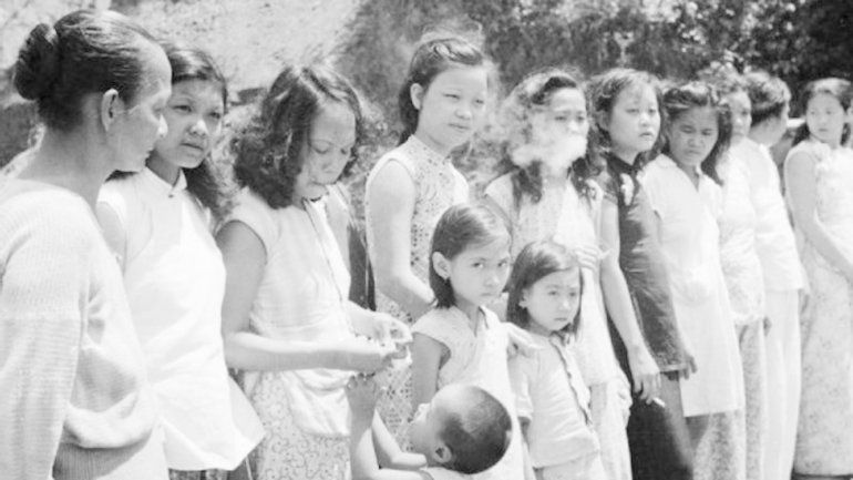 Fotografía de archivo de las mujeres de placer esclavizadas por Japón.
