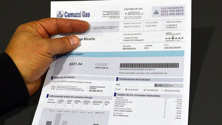 La tarifa del gas tendrá aumentos con los consumos de mayo.