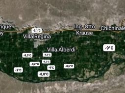 la temperatura llego a -10°c en chacras del alto valle la temperatura llego a -10°c en chacras del alto valle