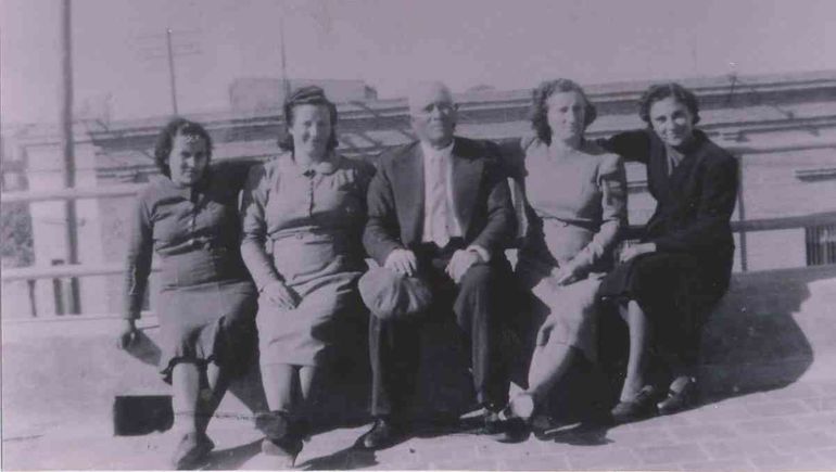 La familia de Francisco Oliveros Rojo, inmigrantes españoles