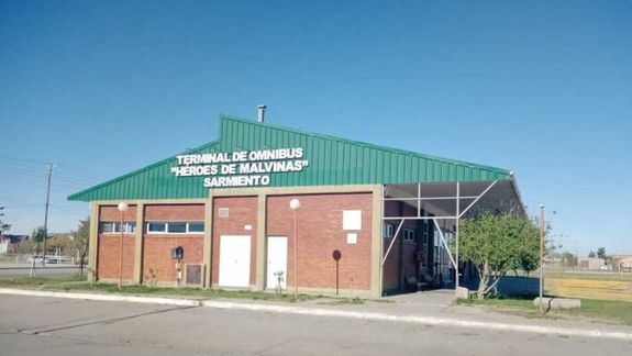 Terminal de ómnibus Héroes de Malvinas, de Sarmiento, Chubut.