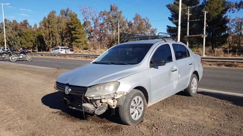 Ruta 7: se quedó dormida y chocó contra el guardarrail