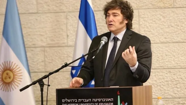 Javier Milei brindó una clase magistral en Israel