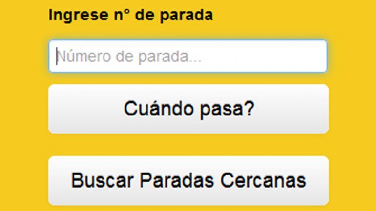 La aplicación permite conocer la frecuencia del transporte local.