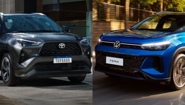 Qué SUV conviene comprar: Toyota Yaris Cross o Volkswagen Tera.