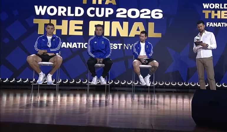 Djokovic y Tom Brady presentaron a Messi y compañía en el evento FIFA previo a la final