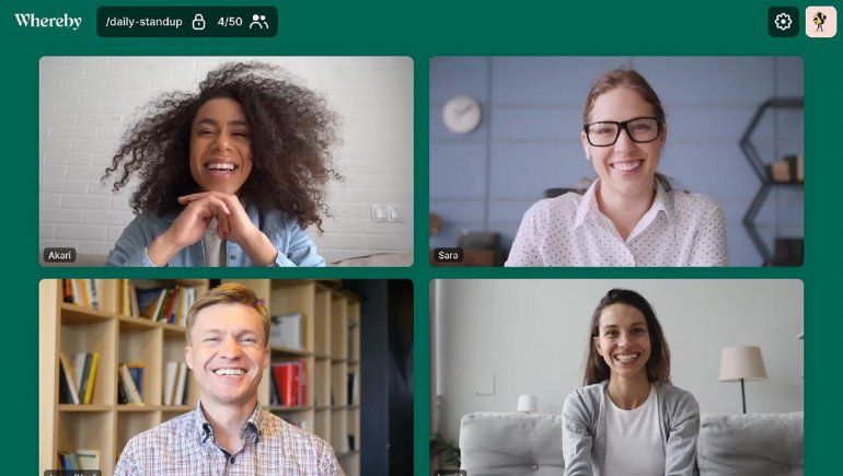Whereby promete destronar a Zoom con varias funciones similares pero en línea