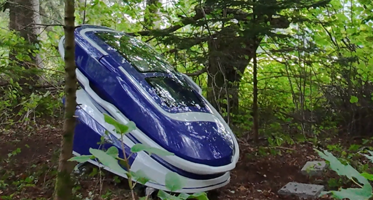 La cápsula y el lugar donde murió la mujer estadounidense. La cápsula y el lugar donde murió la mujer estadounidense.