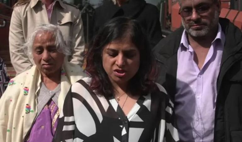 Susan Kohli, la hija de Bhim Kohli, dijo que estaba “enojada y decepcionada” con la sentencia de la Justicia. Susan Kohli, la hija de Bhim Kohli, dijo que estaba “enojada y decepcionada” con la sentencia de la Justicia.