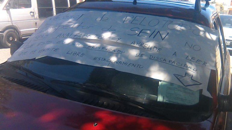 Escrachó al SEIN porque multaron a un discapacitado