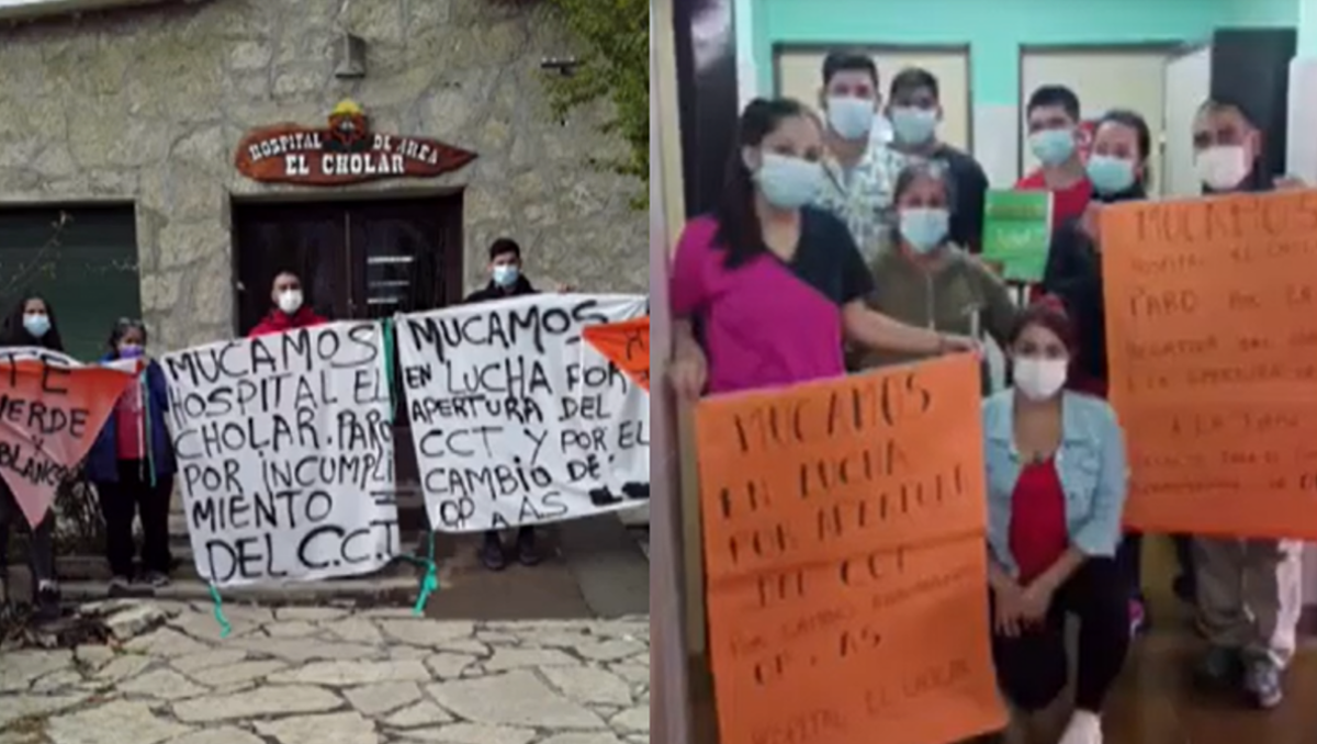 Trabajadores de hospitales del norte neuquino continúan su reclamo