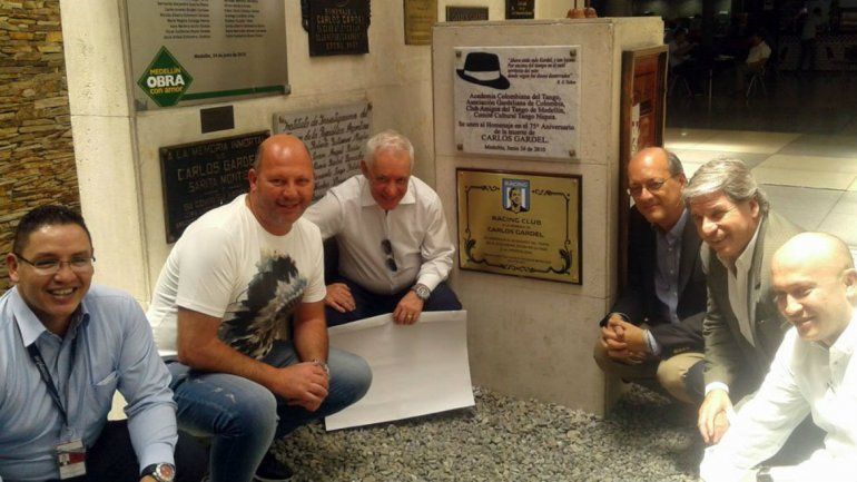 La Academia homenajeó a su socio Carlos Gardel en Colombia