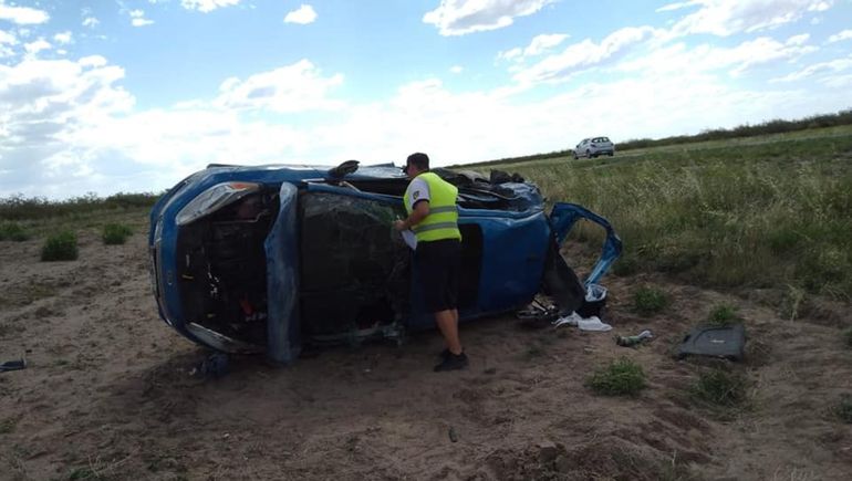 Camionero borracho de Centenario causó un vuelco en La Pampa
