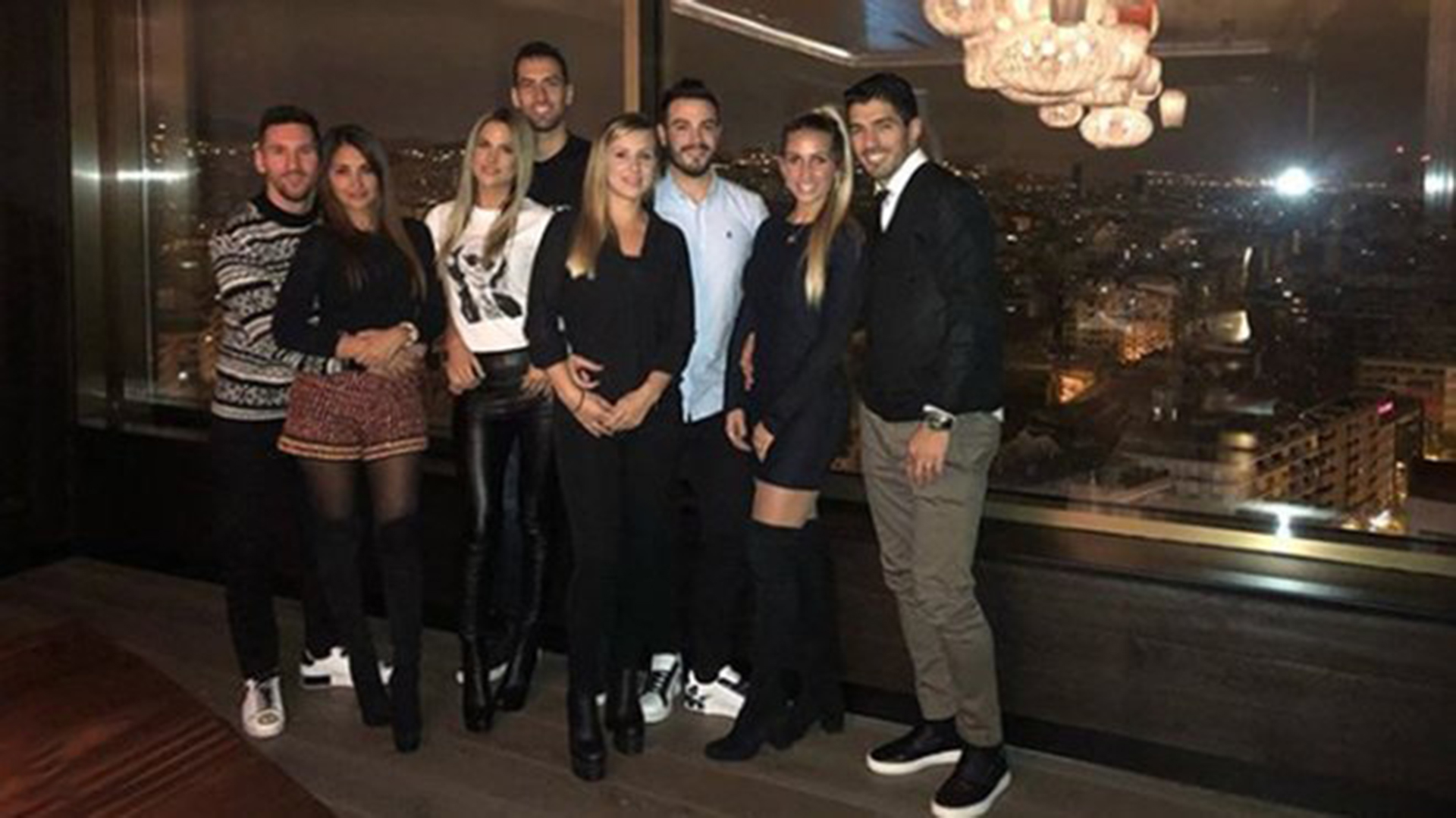 Las fotos del festejo íntimo de Messi